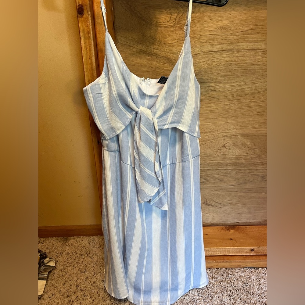 Front tie dress